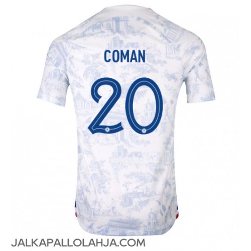 Ranska Kingsley Coman #20 Kopio Vieras Pelipaita MM-kisat 2022 Lyhyet Hihat